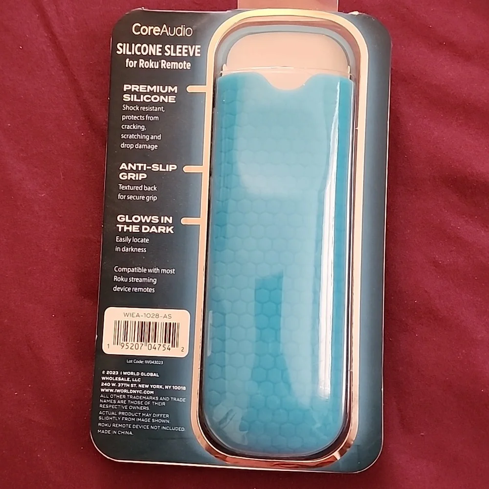 CoreAudio Blue Silicone Sleeve for Roku Remote